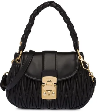 Matelassé leather mini bag