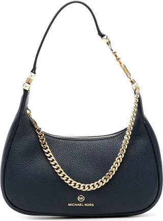 Leather Chain-Link Shoulder-Bag