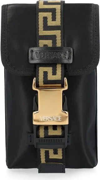 Versace Logo Embossed Phone Case