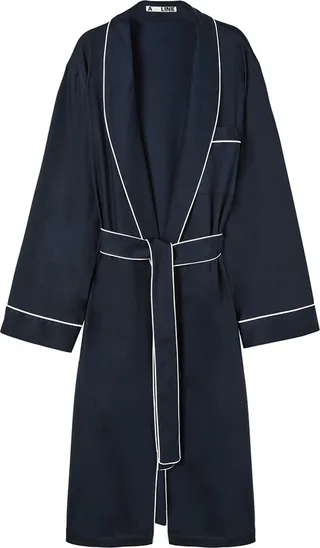 A LINE - Shawl-Lapel Belted Soft-Jersey Robe
