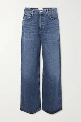 AGOLDE - + Net Sustain Baggy Low Slung Wide-leg Organic Jeans - Blue