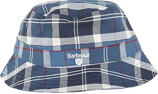 Barbour Logo Embroidered Checked Bucket Hat
