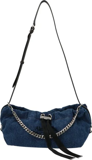 Alexander McQueen Logo Embroidered Mini Shoulder Bag