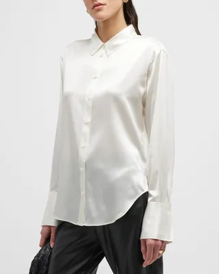 The Standard Silk Button-Front Shirt