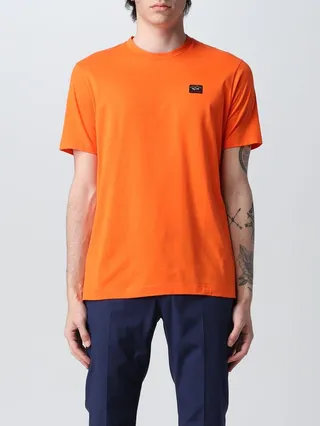 Paul & Shark cotton T-shirt with logo patch