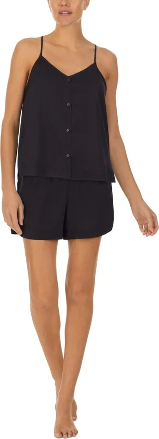 Sanctuary Women's Satin Cami Boxer Shorts Pajamas Set