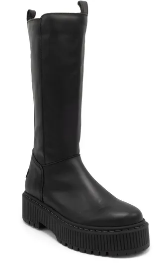 Barbis Platform Lug Sole Tall Boot