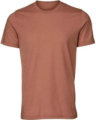 BELLA + CANVAS Adults Unisex Crew Neck T-Shirt (Terracotta) - Brown