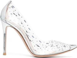 Crystal-Embellished 100mm Pumps