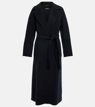 Elisa virgin wool wrap coat