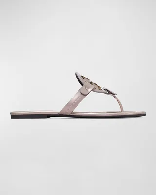 Miller Metallic Logo Thong Sandals