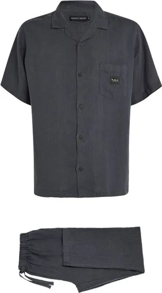 Desmond & Dempsey Linen Cuban Pyjama Set