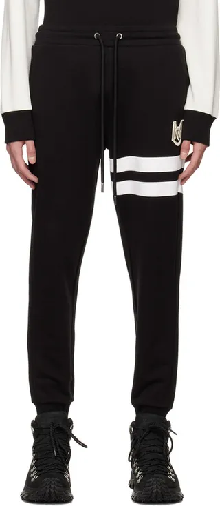 Moncler Black Monogram Sweatpants