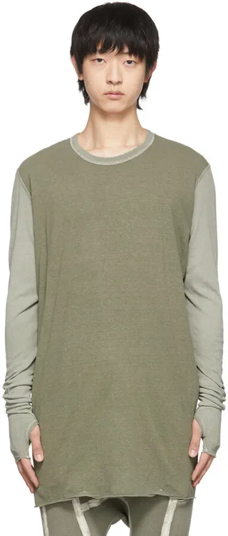 Boris Bidjan Saberi SSENSE Exclusive Khaki Cotton T-Shirt