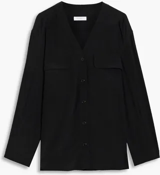 Piapot washed-silk shirt
