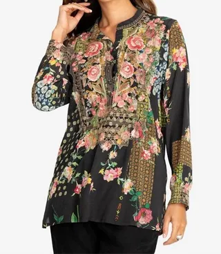 Rose Nephele Tunic In Multi