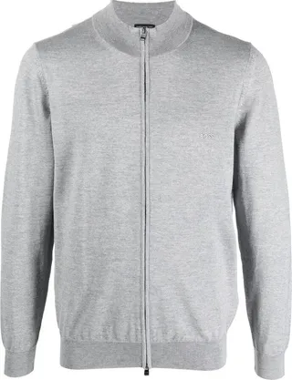 Zip-Up Knitted Jumper