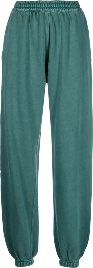 Acid-Wash Cotton Track Pants