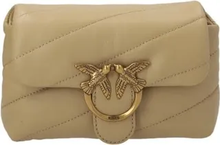 Shoulder Bag With Logo Plaque