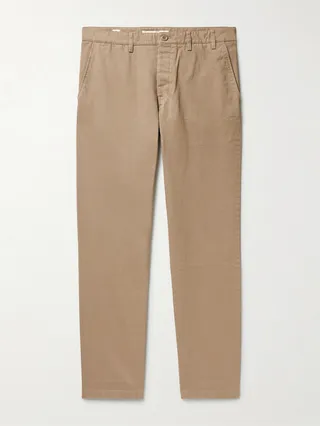 Aros Heavy Straight-Leg Organic Cotton Trousers