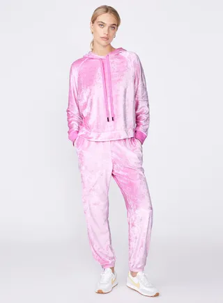 Stateside Bamboo Velour Sweatpant in Tulip