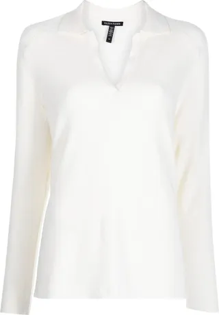 V-neck knitted jumper
