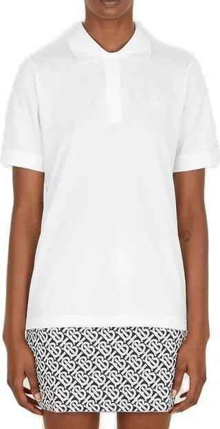 Burberry Logo Embroidered Polo Shirt