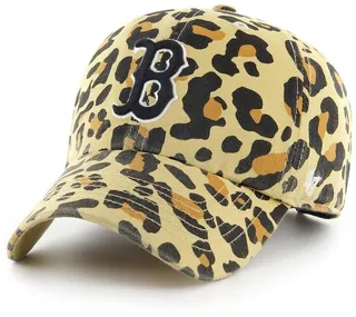 Women's '47 Boston Red Sox Tan Bagheera Cheetah Clean Up Adjustable Hat