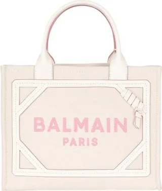 B-Army small canvas bag with leather details