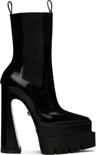 Versace Black Aevitas Boots