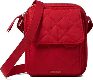 Vera Bradley Performance Twill Small Crossbody Purse (Cardinal Red) Bags