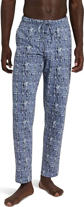 Hanro Night Day Knit Pants (Liquid Check) Men's Pajama