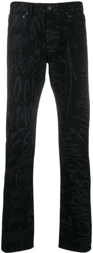 x Disney scribble printed trousers