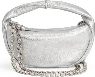 Baby Cush Metallic Leather Handbag