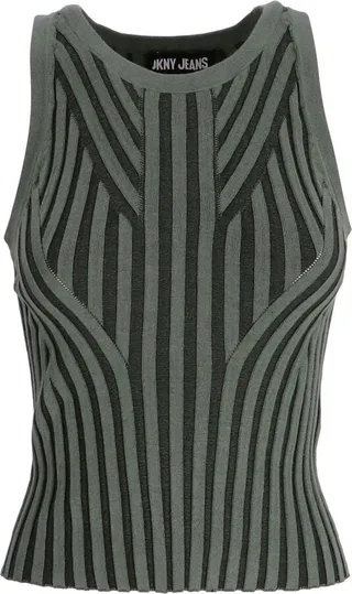 Ribbed Halterneck crop top