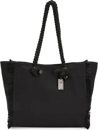 Parker Rope & Fringe Canvas Tote