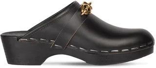 45mm Le Maillon leather clogs