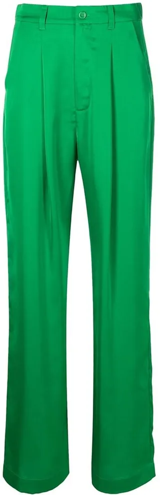Kimmie high-waist pleat-detail trousers