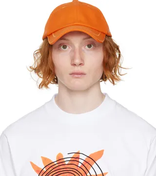 Jacquemus Orange Le Raphia 'La Casquette Jacquemus' Cap