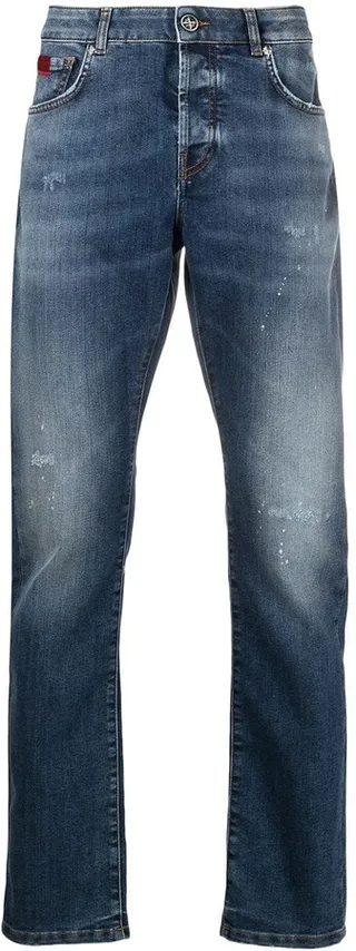 Straight Leg Denim Jeans