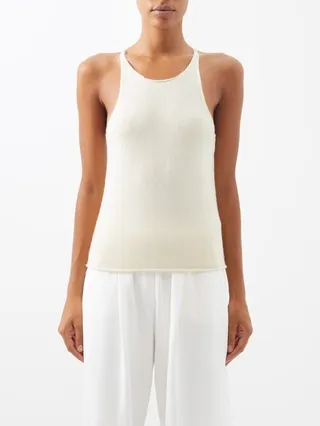 No.221 Tank Stretch-cashmere Tank Top