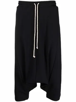 Drop-Crotch Cropped Trousers