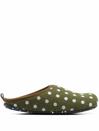Wabi polka-dot slippers