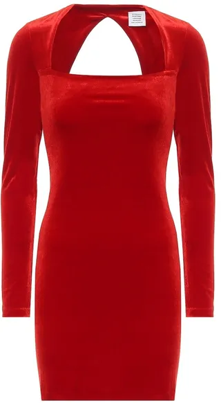 Velvet minidress