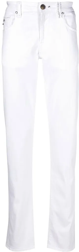 Five-Pocket Cotton-Blend Straight Trousers