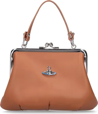 Granny frame nappa leather bag