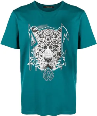 graphic-print short-sleeved T-shirt