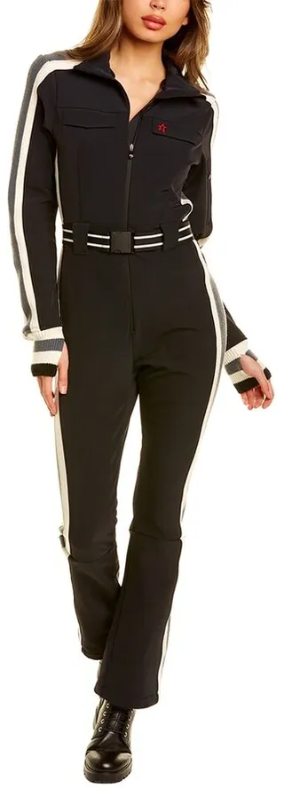 Perfect Moment Crystal Wool-Trim Ski Suit