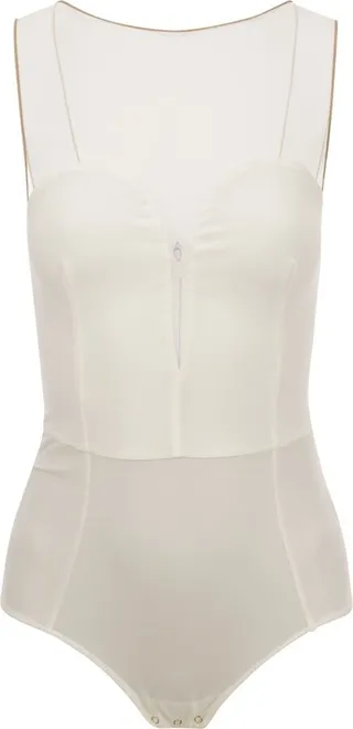 Elisabetta Franchi Heart Shaped Neckline Bodysuit