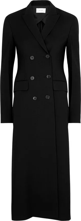 The Row Evy Double-breasted Wool-blend Coat